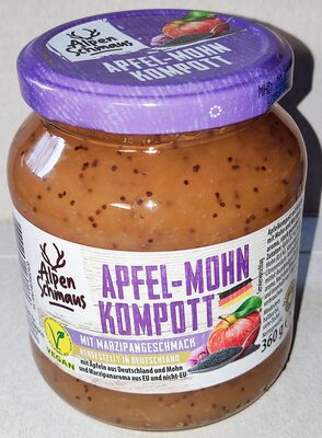Apfel-Mohn-Kompott mit Marzipangeschmack