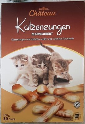 Katzenzungen marmoriert