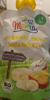 Bio Banane Mango Süßkartoffel Fruchtmus front packaging