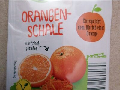 Orangenschalen Abrieb