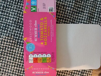 Tomato and mozzarella parcels - Aldi