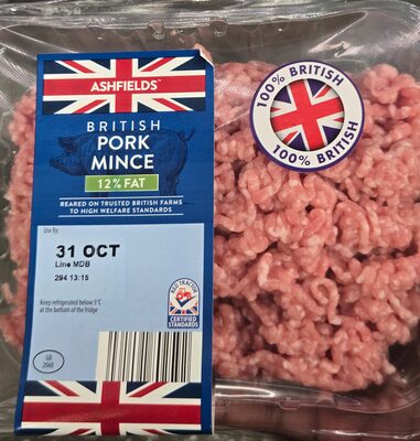 British Pork Mince 12% Fat