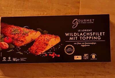 Wildlachsfilet mit Gemüse-Topping