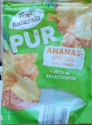 Ananas Stücke getrocknet front packaging