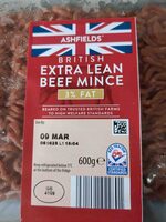 3% Fat Extra Lean British Beef Mince