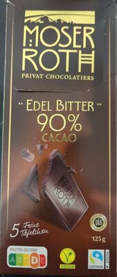 Edel Bitter 90% Cacao