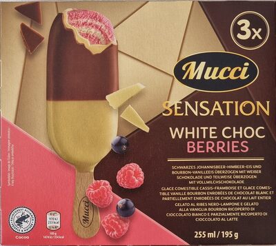 Sensation White Choc Berries front packaging