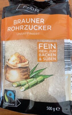 Brauner Zucker fein