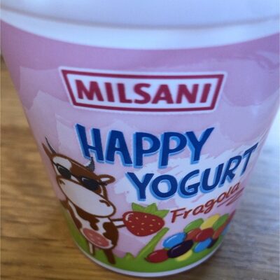 Happy Yogurt Fragola front packaging