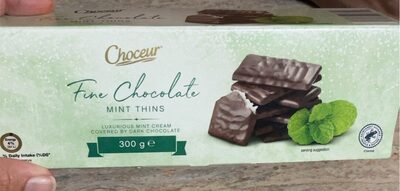 Fine chocolate front packaging