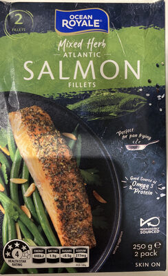 mixed herb Atlantic salmon fillets