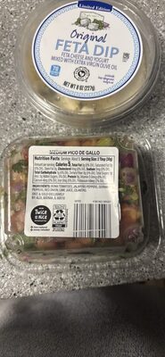 Medium Pico de Gallo nutrition facts table