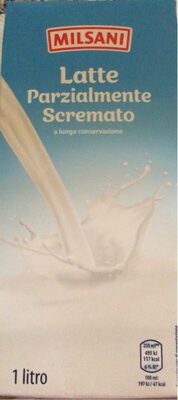 Latte parzialmente scremato front packaging