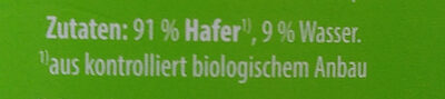 Hafersirup ingredients label