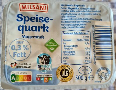 Speisequark Magerstufe 0,3 % Fett