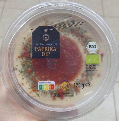 Bio Hummus mit Paprika dip