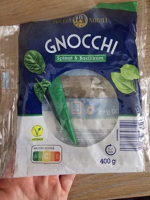 Gnocchi Spinat & Basilikum front packaging