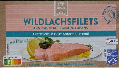 Wildlachsfilets in Sonnenblumenöl