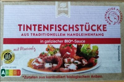 Tintenfischstücke in galizischer BIO-Sauce