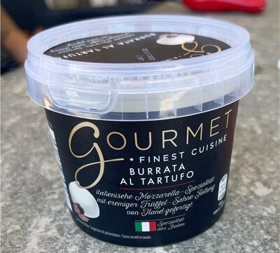 Burrata al tartufo front packaging