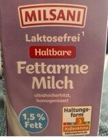 Fettarme Milch (laktosefrei; 1,5% Fett) front packaging