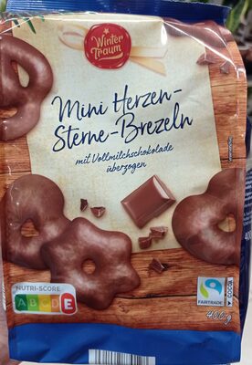 Mini Herzen-Sterne-Brezeln Lebkuchen Vollmilch front packaging