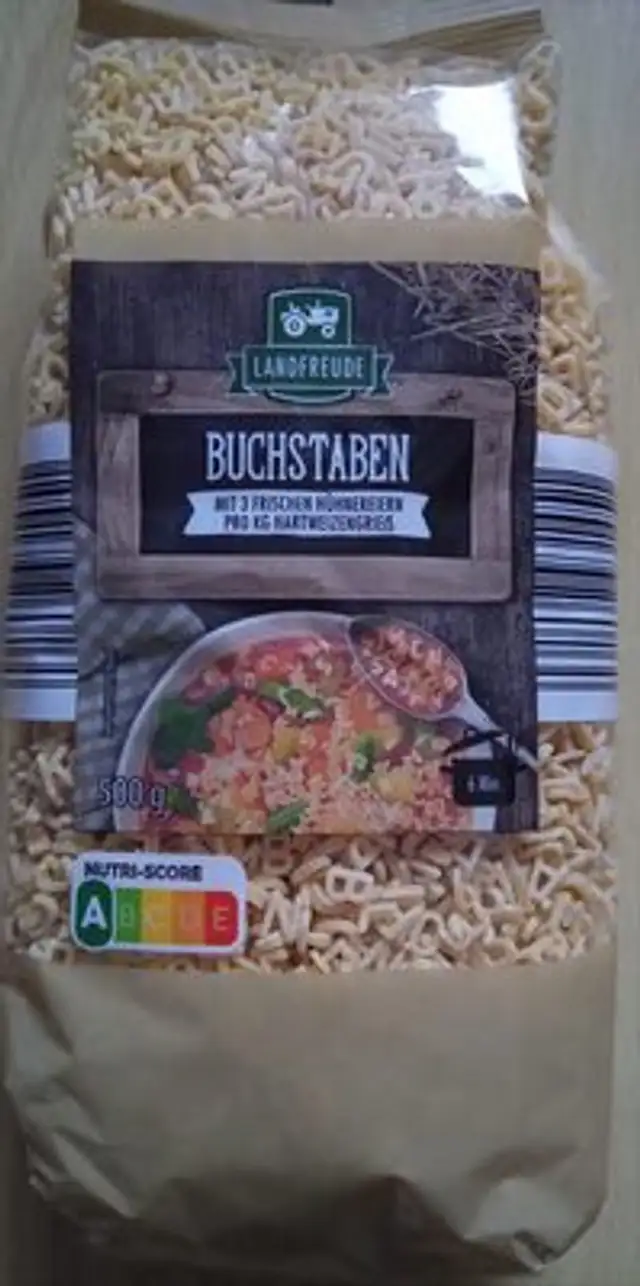 Buchstabennudeln front packaging