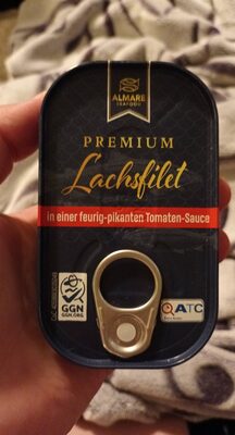 Premium Lachfilet in der Dose front packaging