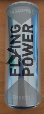 Flying Power Energy Sugarfree front packaging