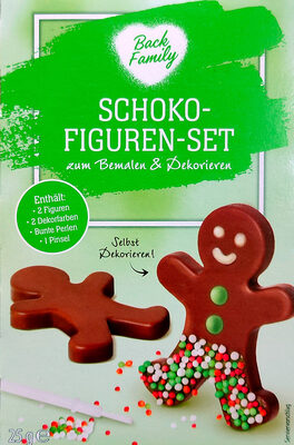Schoko-Figuren-Set zum Bemalen und Dekorieren front packaging
