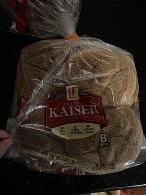 loven fresh hamburger rolls front packaging