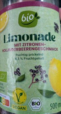 Limonade Mit Zitronen-Holunderbeerengeschmack