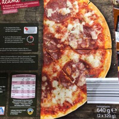 Pizza salame front packaging