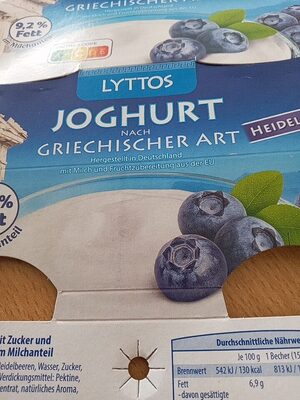 Joghurt Griechischer Art Heidelbeere