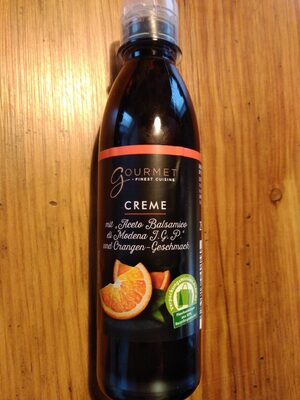 Creme mit Aceto Balsamico Orange
