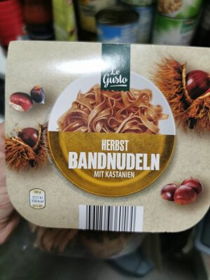 Herbst Bandnudeln Mit Kastanien