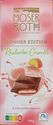 Summer edition Rhabarber crumble