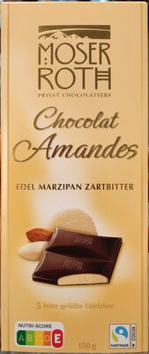 Chocolat Amandes Edel Marzipan Zartbitter