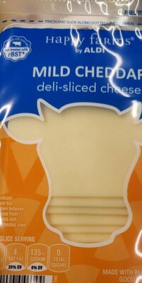 Mild Cheddar deli-sliced cheese