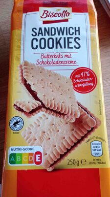Sandwich-Cookies - Butterkeks mit Schokoladencreme