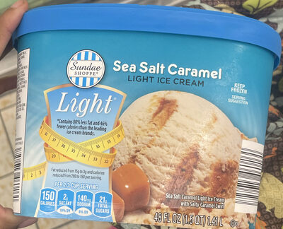 Sea Salt Caramel Light Ice Cream front packaging