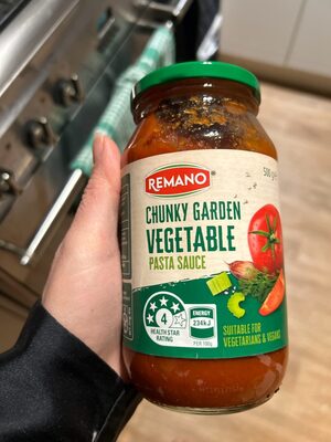 Chunky Garden Vegetable Pasta Sauce