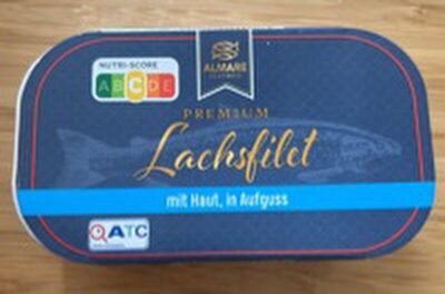 Lachsfilet mit Haut, Aufguss front packaging