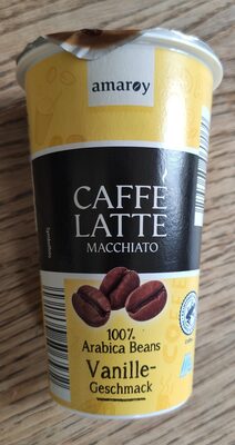 Caffè latte macchiato con vaniglia