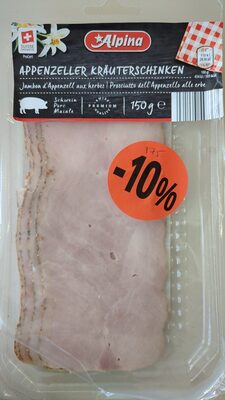 Jambon d'Appenzell aux herbes front packaging