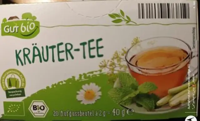 Kräutertee front packaging