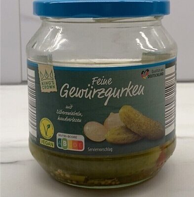 Feine Gewürzgurken mit Silberzwiebeln