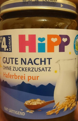 Hipp Gute Nacht, Haferbrei Pur