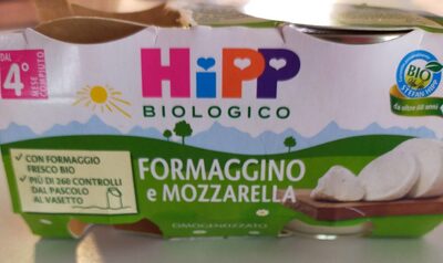 Formaggino e mozzarella front packaging