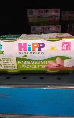 Omogenizzato formaggio e prosciutto front packaging